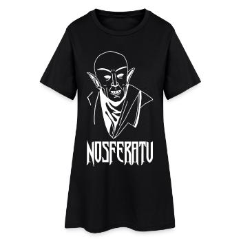 Nosferatu the vampire (white) - Women’s T-Shirt Dress - black - Front