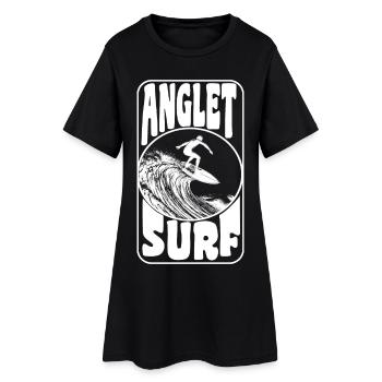 ANGLET - Robe T-shirt Femme - noir - Devant