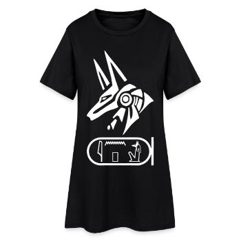 Dieu égyptien Anubis (blanc) - Robe T-shirt Femme - noir - Devant