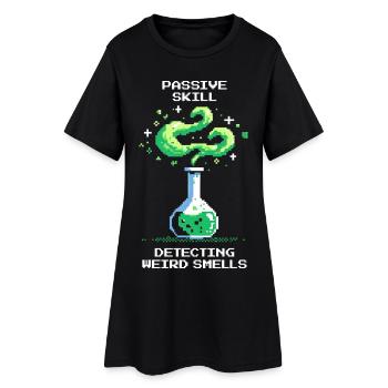 Compétence passive : détecter les odeurs étranges | Chimie - Robe T-shirt Femme - noir - Devant