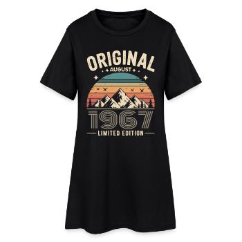 August 1967 – Legende der Gipfel und Berge - Frauen T-Shirt-Kleid - Schwarz - Vorne