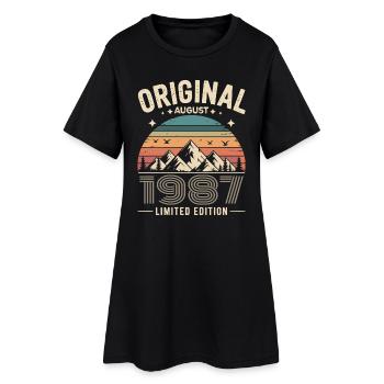 August 1987 – Legende der Gipfel und Berge - Frauen T-Shirt-Kleid - Schwarz - Vorne