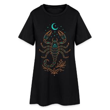 Signe du Signe du Scorpion – Symbole Mystique - Robe T-shirt Femme - noir - Devant