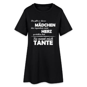 Ich liebe meinen Nichte - Tante - Frauen T-Shirt-Kleid - Schwarz - Vorne