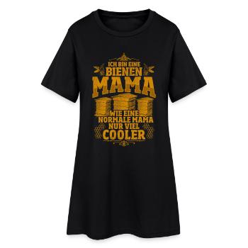 Ich bin eine Bienen Mama, wie eine normale Mama - Frauen T-Shirt-Kleid - Schwarz - Vorne