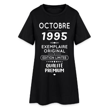 30th Birthday - October 1995 Original - Women’s T-Shirt Dress - black - Front