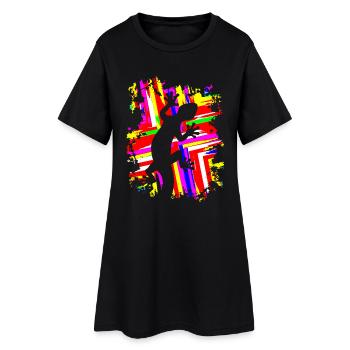 grafitti GECKO - Women’s T-Shirt Dress - black - Front