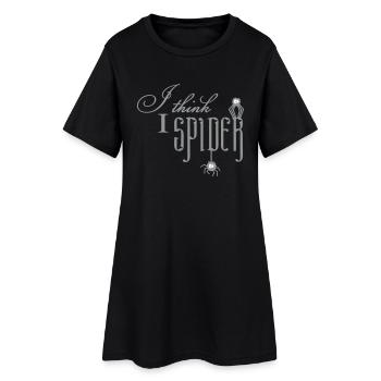 I think I spider - Frauen T-Shirt-Kleid - Schwarz - Vorne