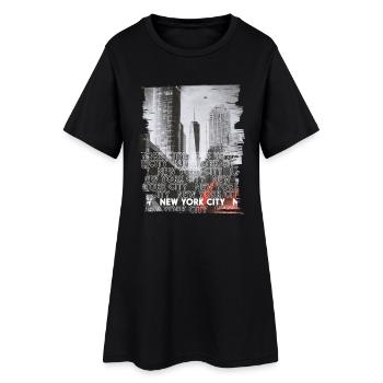 NEW YORK CITY - Robe T-shirt Femme - noir - Devant