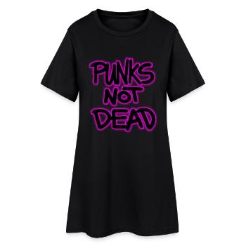 punks pas mort - Robe T-shirt Femme - noir - Devant