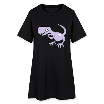Dinosaur, dinosaur, Tyrannosaurus Rex - Women’s T-Shirt Dress - black - Front