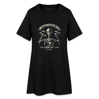 CafeRacer - Frauen T-Shirt-Kleid - Schwarz - Vorne