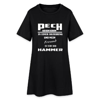 Ich Bin vergeben - Frauen T-Shirt-Kleid - Schwarz - Vorne