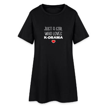 Funny cadeau Kpop Kdrama, K-pop K-drama Corée - Robe T-shirt Femme - noir - Devant