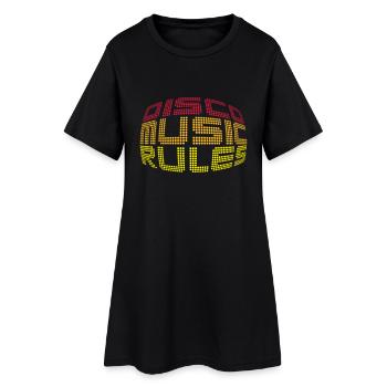 Disco Music Rules - Robe T-shirt Femme - noir - Devant