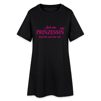 Prinzessin haut rein - Frauen T-Shirt-Kleid - Schwarz - Vorne
