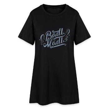 RadlMadl - Frauen T-Shirt-Kleid - Schwarz - Vorne