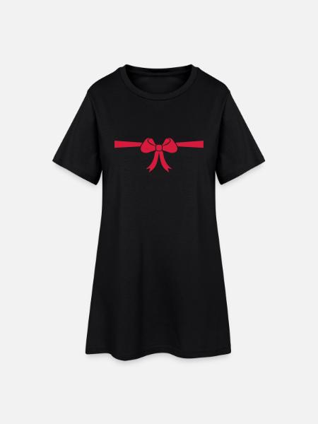 Nœud - Robe T-shirt Femme - noir