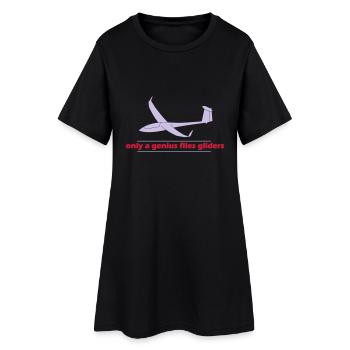 Pilote de planeur Genie planeur glide - Robe T-shirt Femme - noir - Devant