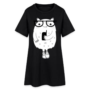 Monstre - Robe T-shirt Femme - noir - Devant