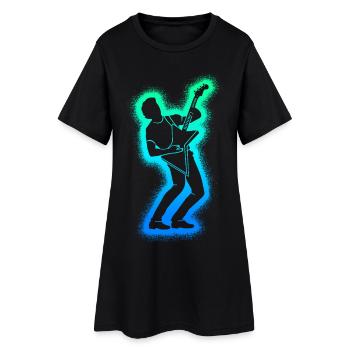 Guitariste Guitariste Enfants Guitare Hommes - Robe T-shirt Femme - noir - Devant