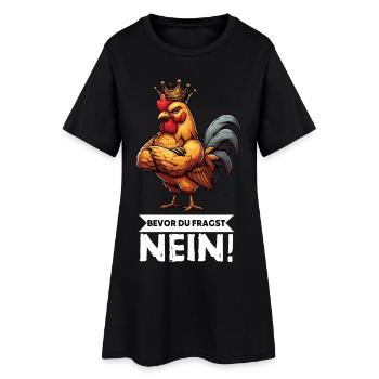 Avant que vous ne demandiez pas de poulets, poulet, amoureux du poulet - Robe T-shirt Femme - noir - Devant