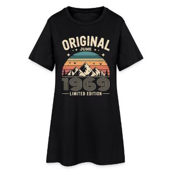 juin 1969 – Légende des sommets et montagnes - Robe T-shirt Femme - noir - Devant