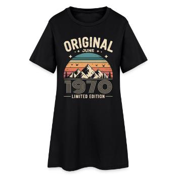 juin 1970 – Légende des sommets et montagnes - Robe T-shirt Femme - noir - Devant