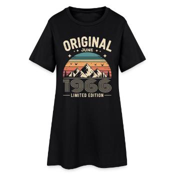 juin 1966 – Légende des sommets et montagnes - Robe T-shirt Femme - noir - Devant