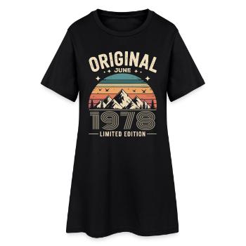 juin 1978 – Légende des sommets et montagnes - Robe T-shirt Femme - noir - Devant