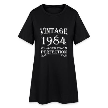 Vintage 1984 - Aged to perfection - Women’s T-Shirt Dress - black - Front