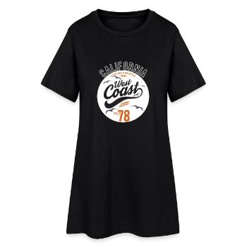 California West Coast Surfing Paradise Summer 78 - Robe T-shirt Femme - noir - Devant