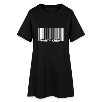 Barres de fête - Robe T-shirt Femme - noir - Devant