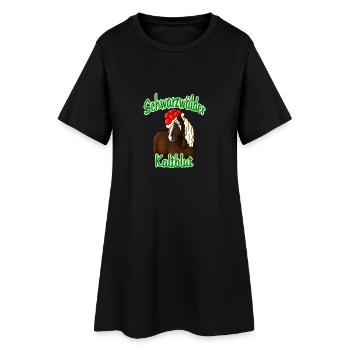 Schwarzwälder Kaltblut - Frauen T-Shirt-Kleid - Schwarz - Vorne