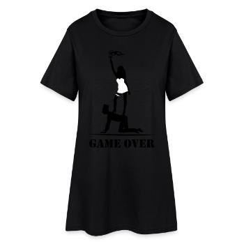 JGA Game Over sexy Braut Bräutigam Junggesellen - Frauen T-Shirt-Kleid - Schwarz - Vorne