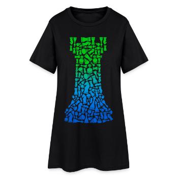 Jeu d’échecs Pièces d’échecs Joueur d’échecs - Robe T-shirt Femme - noir - Devant