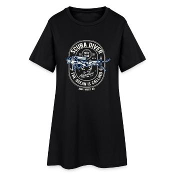 Plongée sous-marine plongeur plongeur cadeau - Robe T-shirt Femme - noir - Devant