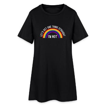 Gay Pride LGBT LGBTQ gay cadeau gay - Robe T-shirt Femme - noir - Devant