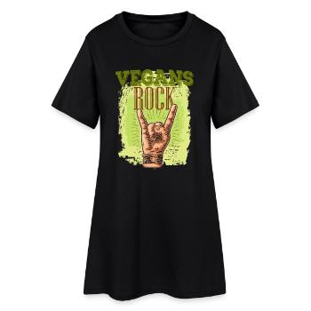 Vegans Rock T-Shirt Vegan T-Shirt Cadeau - Robe T-shirt Femme - noir - Devant