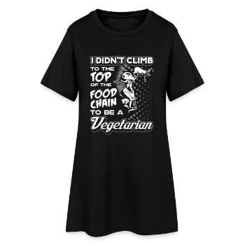 Mangeur de viande chasse chasseur cadeau de chasse - Robe T-shirt Femme - noir - Devant