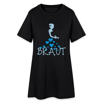 braut_4_3f - Robe T-shirt Femme - noir - Devant