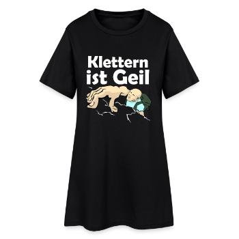 L'escalade est cool | montée - Robe T-shirt Femme - noir - Devant