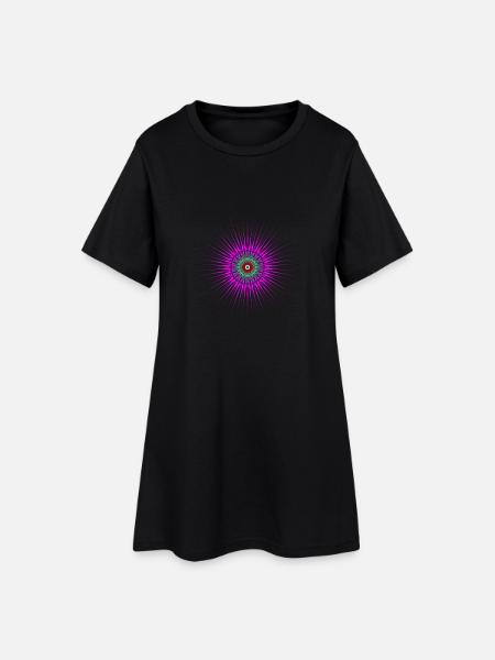 saw - Frauen T-Shirt-Kleid - Schwarz