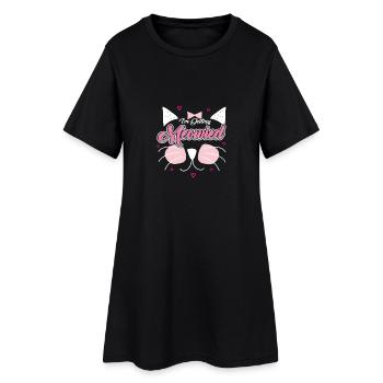 BRIDAL JEUNE FILLE PARTENAIRE T-SHIRT DRÔLE IDÉE - Robe T-shirt Femme - noir - Devant