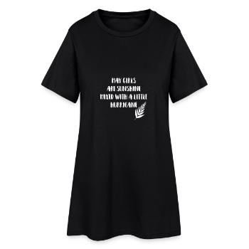 May Girls - Robe T-shirt Femme - noir - Devant