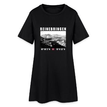 Apporter pur sur les lofoten en Norvège - Robe T-shirt Femme - noir - Devant