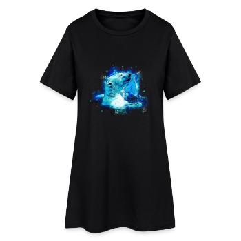 gxp ours polaire ours polaire enjoyer aquarelle splatter - Robe T-shirt Femme - noir - Devant