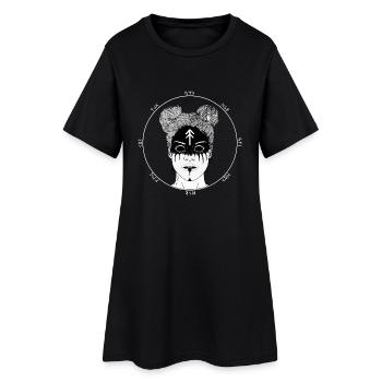 Mia - Robe T-shirt Femme - noir - Devant