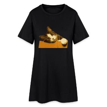 CAT COLLECTION 2017 - Robe T-shirt Femme - noir - Devant