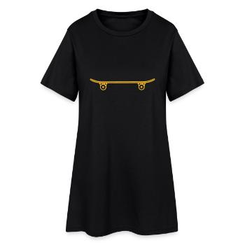 Skateboard - Skateboarding - Skater - Robe T-shirt Femme - noir - Devant